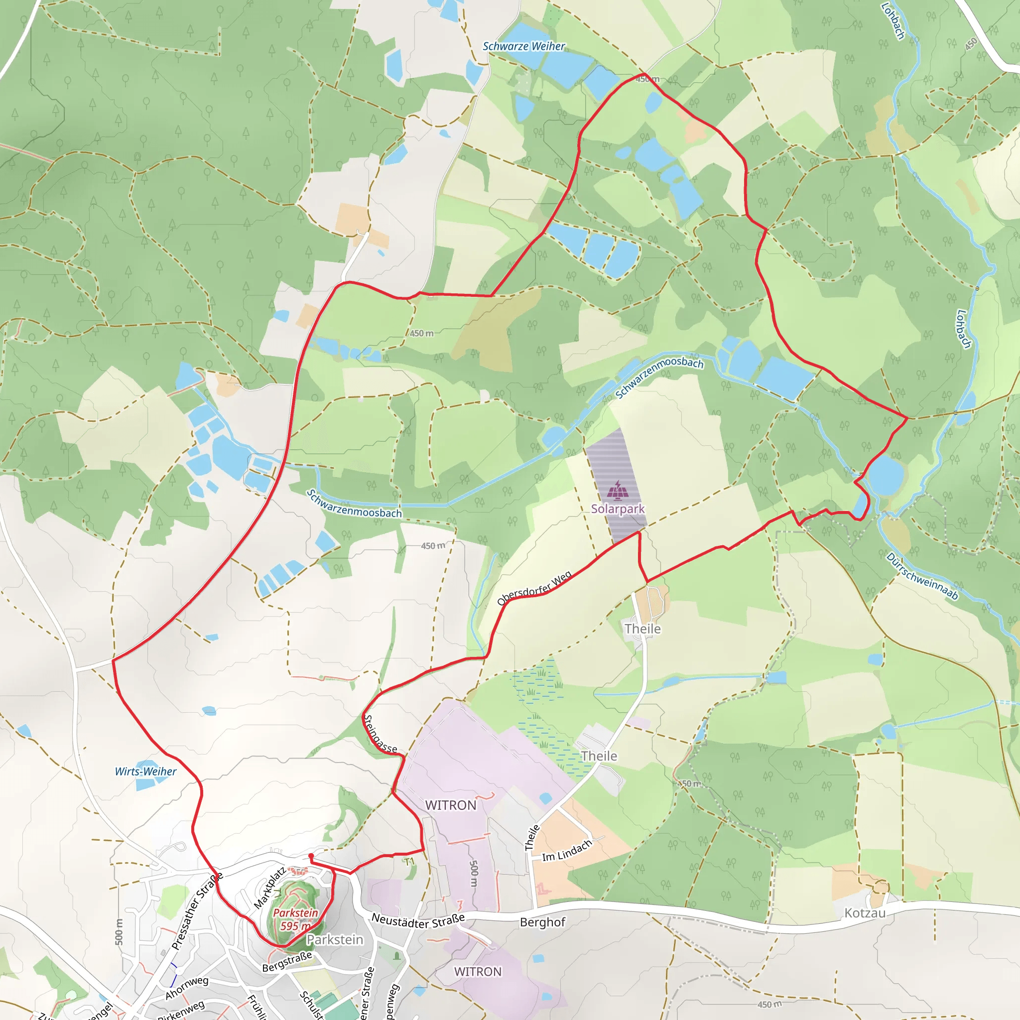 Parkstein Ringweg 1 and 2 mobile static map