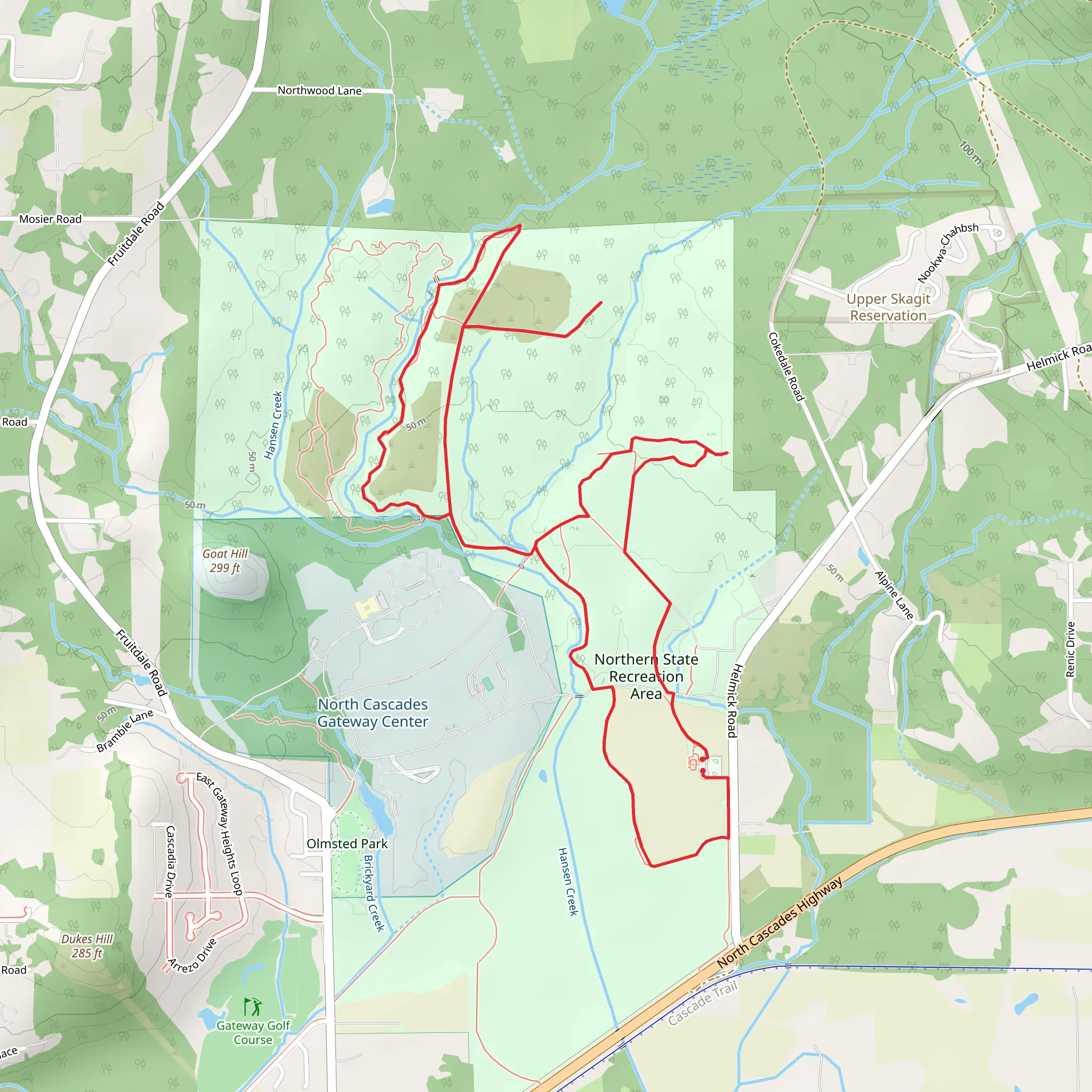 Northern State Recreation Area Loop mobile static map