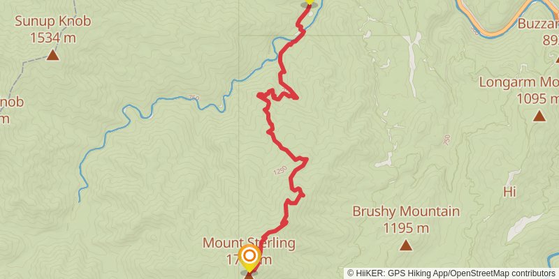 Southeastern Serpentine Trail stage 29 Map