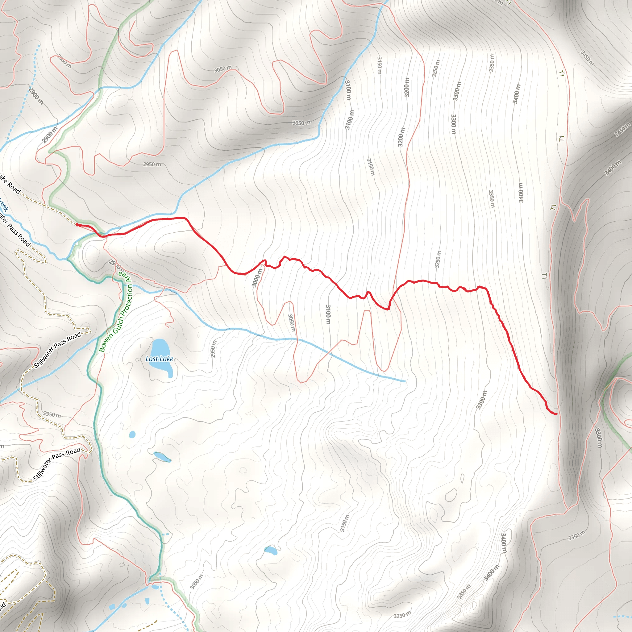 Wolverine Bypass Trail mobile static map