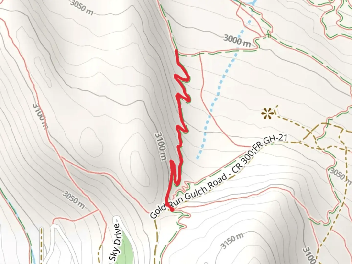 An image depicting the trail Slalom Trail and its surrounding area.