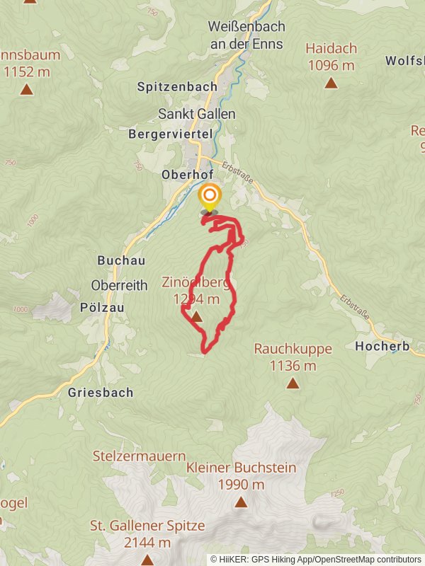 Zinödlberground St Gallen mobile static map