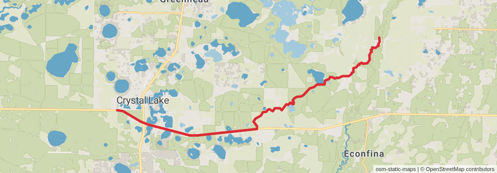 American Perimeter Trail - Florida Primary stage 14 Map
