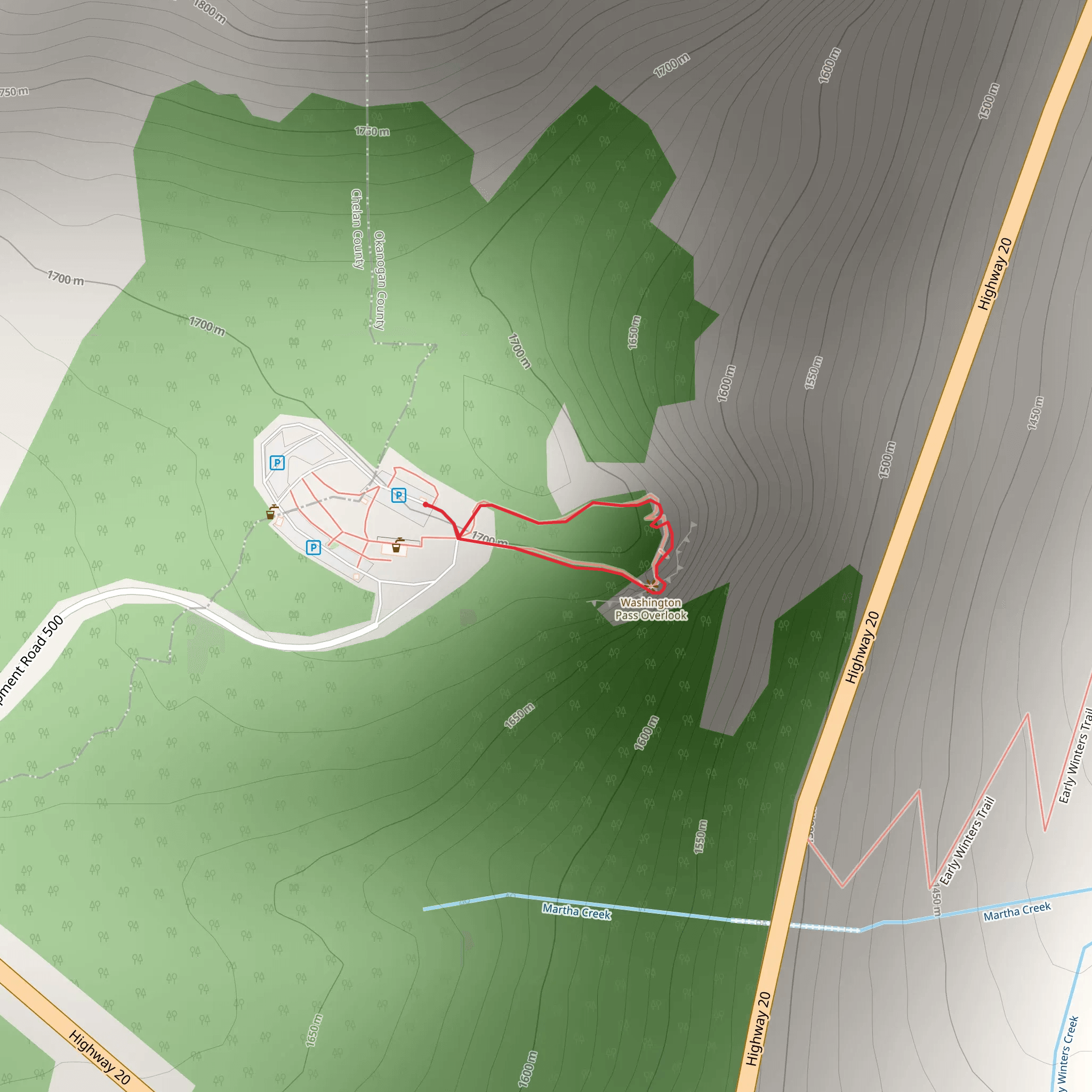 National Forest Developement Loop mobile static map