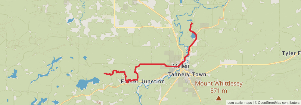 American Perimeter Trail - North Country Primary stage 125 Map
