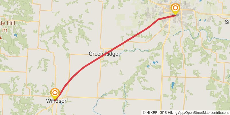 Katy Trail stage 2 Map