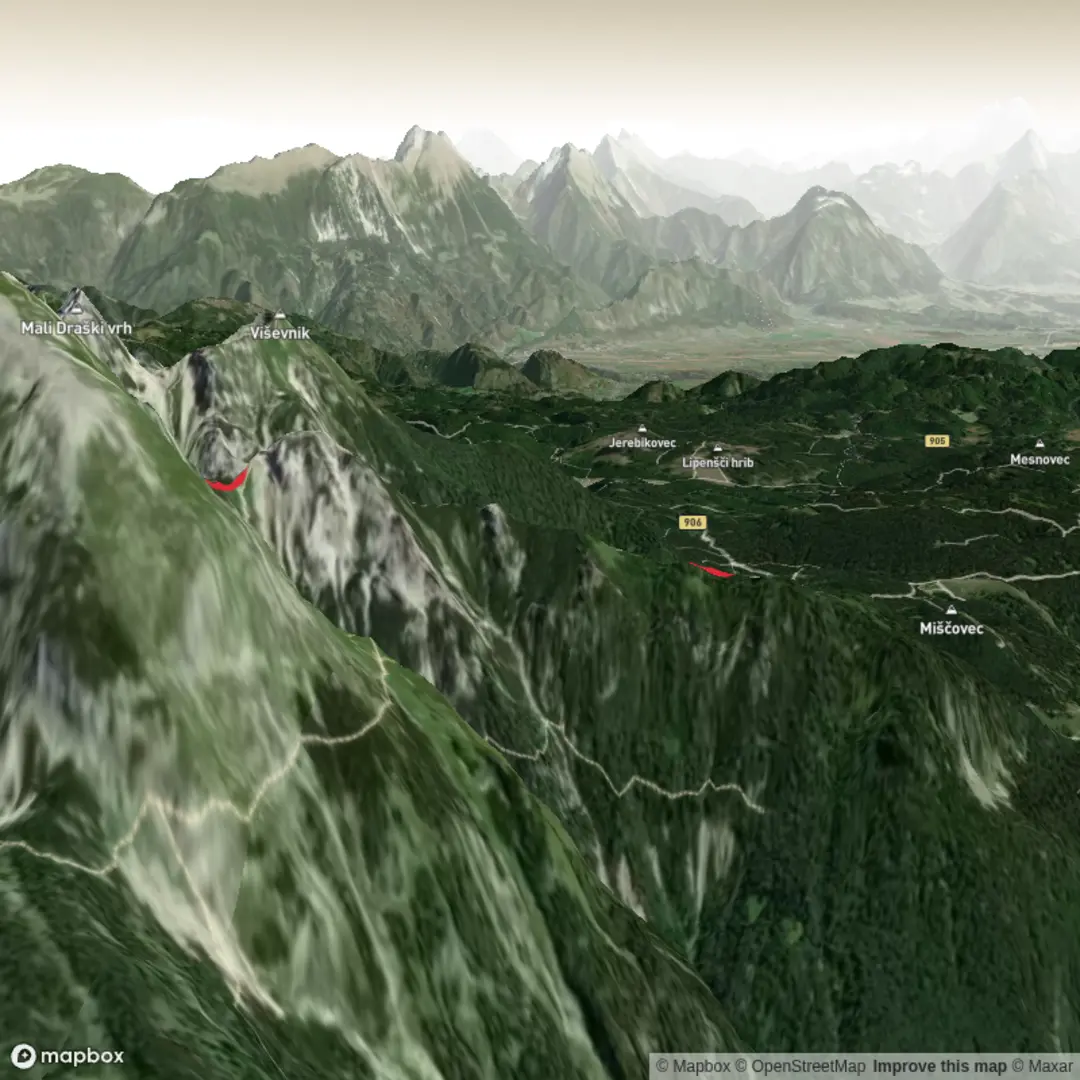 An image depicting the trail Studorski Preval & Pl. Kinjscica Loop - Upper Limits UK and its surrounding area.