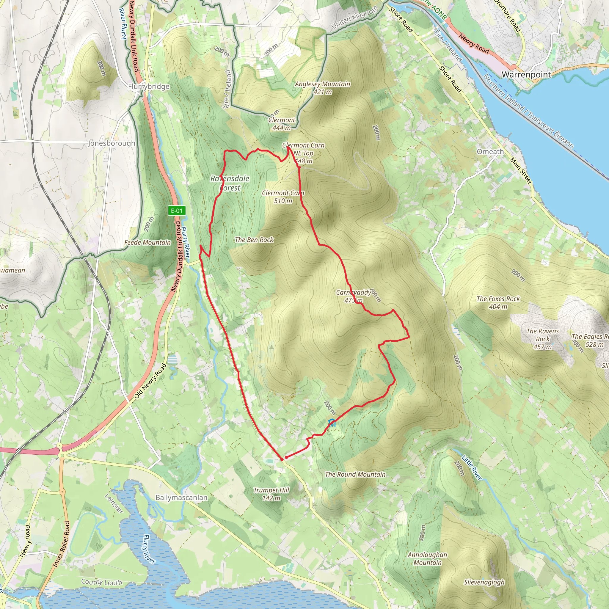 Ravensdale Forest Loop mobile static map