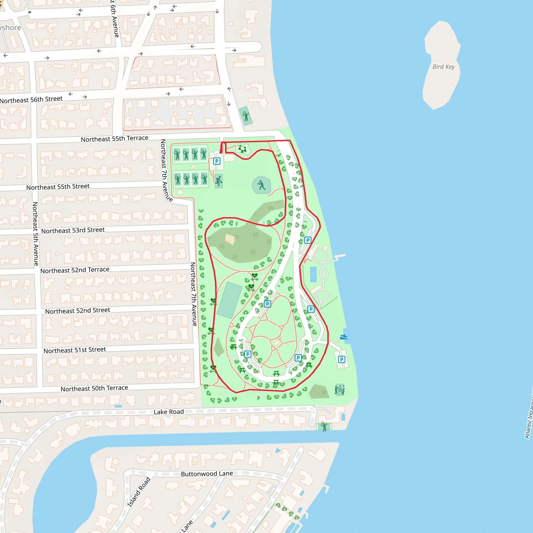 Morningside Park Loop mobile static map
