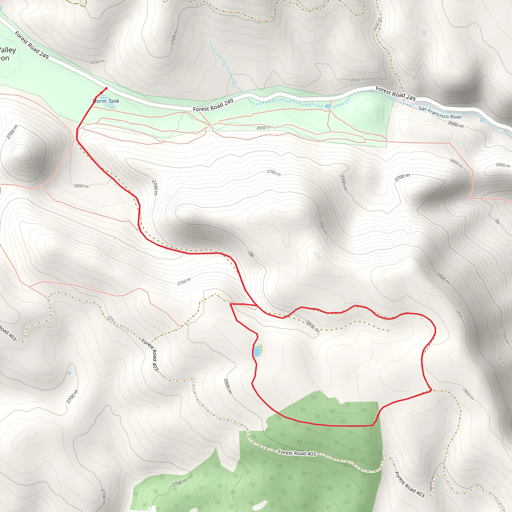 Half Moon Trail mobile static map