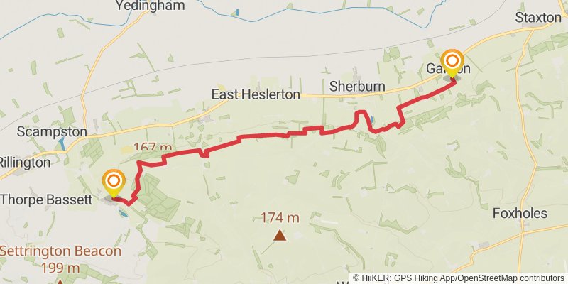 Centenary Way - North Yorkshire stage 6 Map
