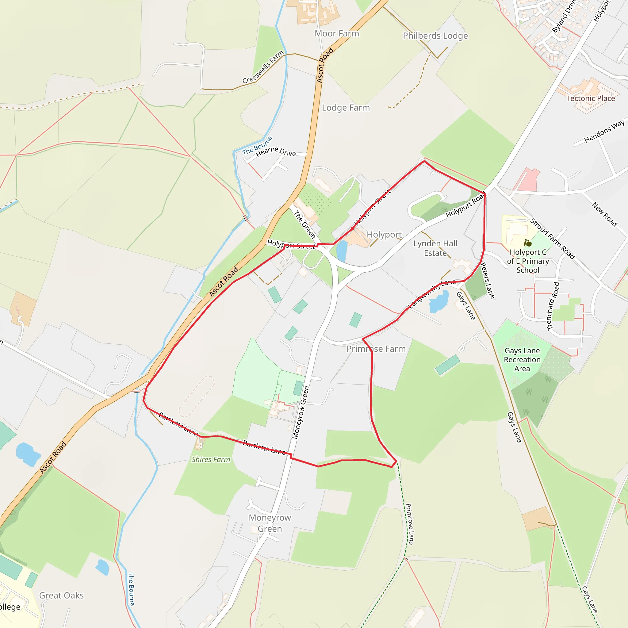 Holyport Loop mobile static map