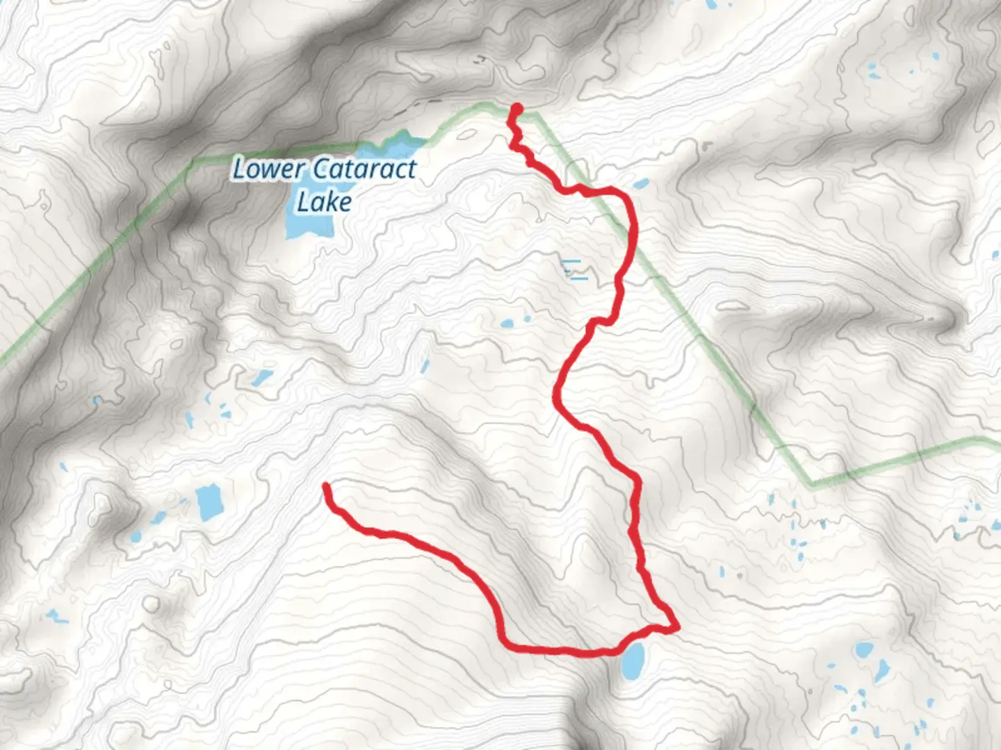 An image depicting the trail Gore Range and Surprise Lake Trail and its surrounding area.