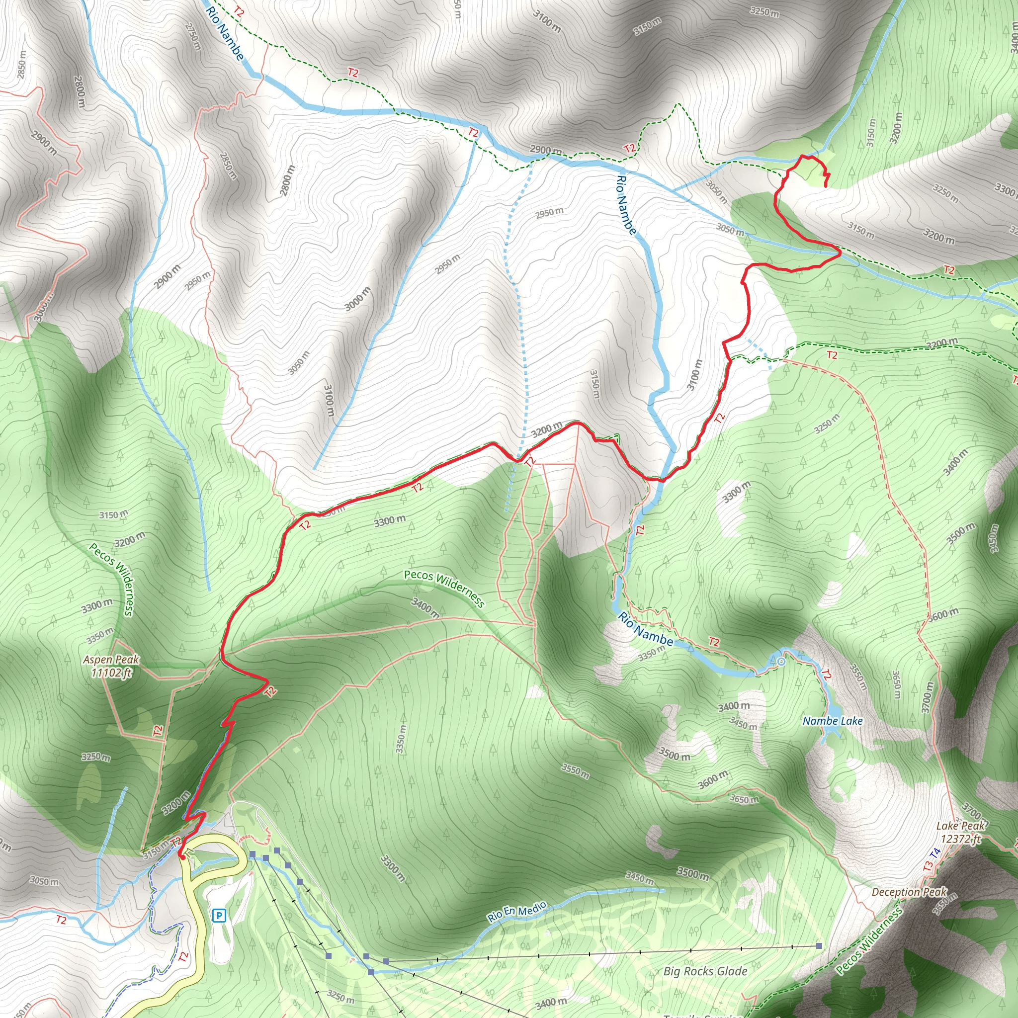 Winsor Trail - Aspen Basin mobile static map