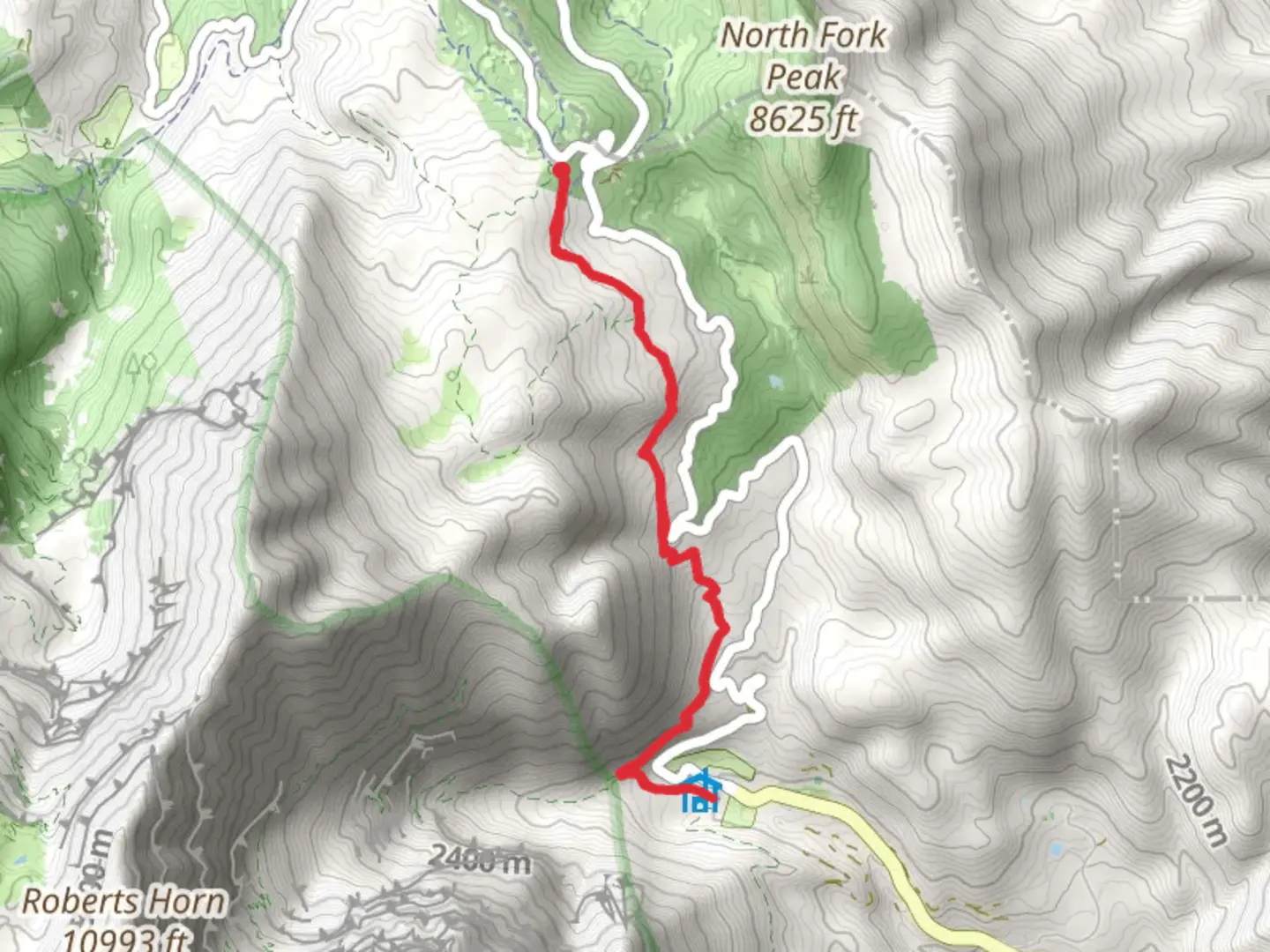 An image depicting the trail Lame Horse Trail and Mount Timpanogos Trail and its surrounding area.
