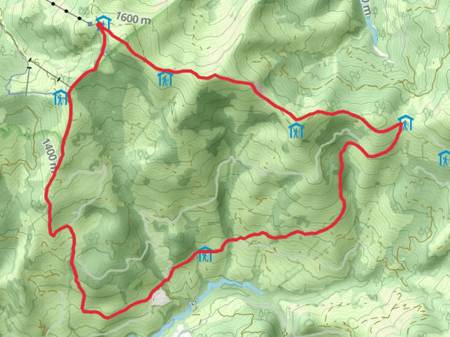 An image depicting the trail La Berra par la Valsainte and its surrounding area.