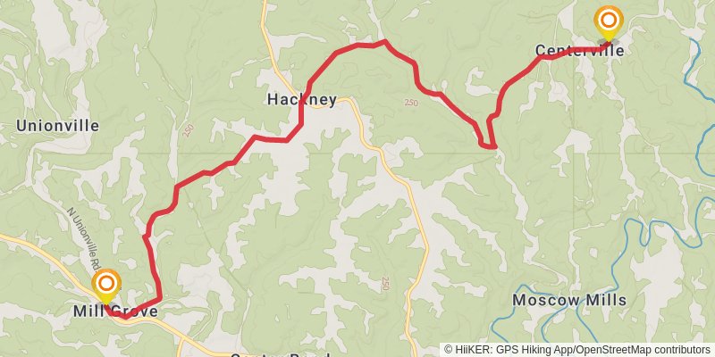 Buckeye Trail stage 74 Map