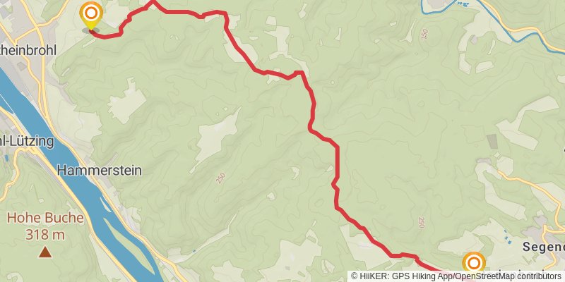 Rheinsteig alt 14 Map