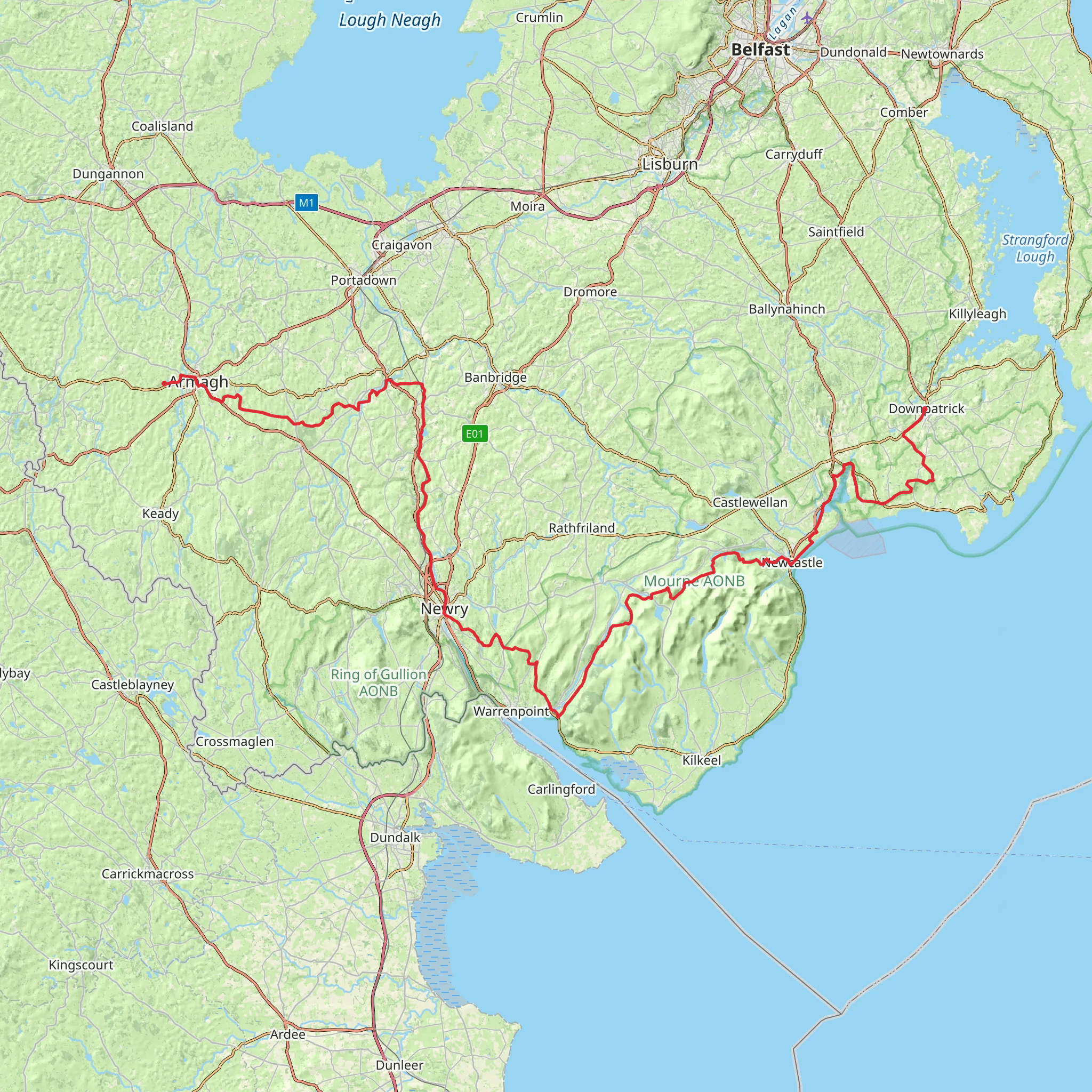 St Patrick's Way mobile static map