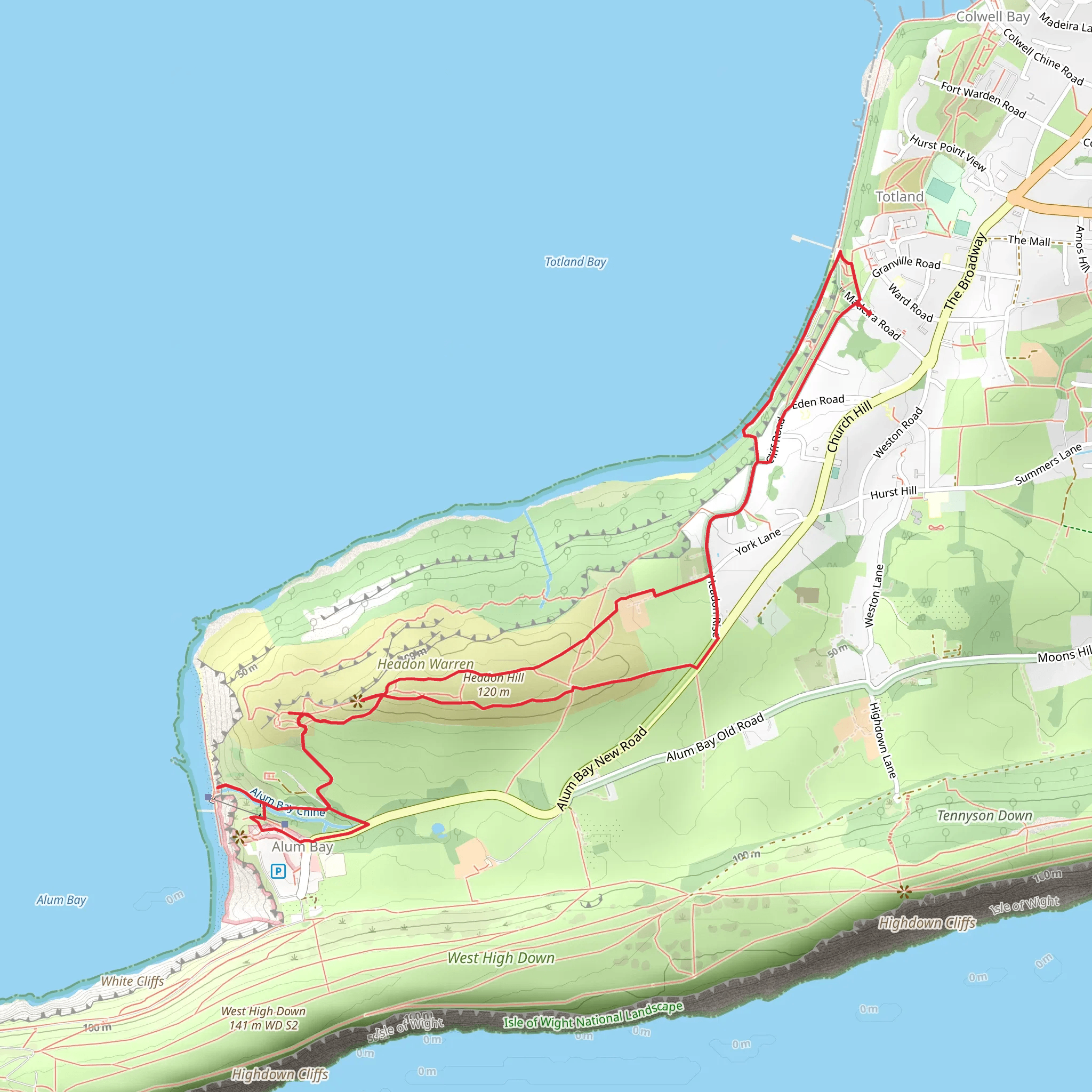 Headon Warren Walk mobile static map