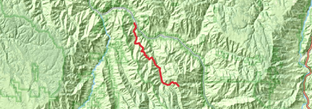 Hells Canyon Bench High Trail stage 6 Map