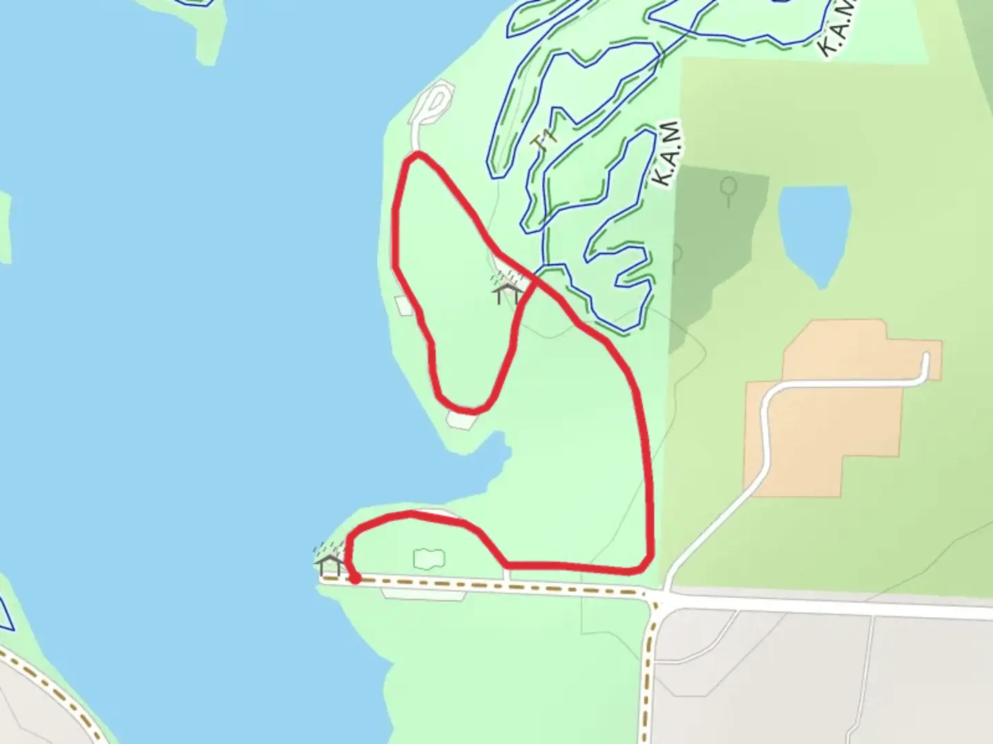 An image depicting the trail South Lake Road Loop and its surrounding area.