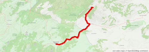 GR 7 - Andalucia stage 12 Map