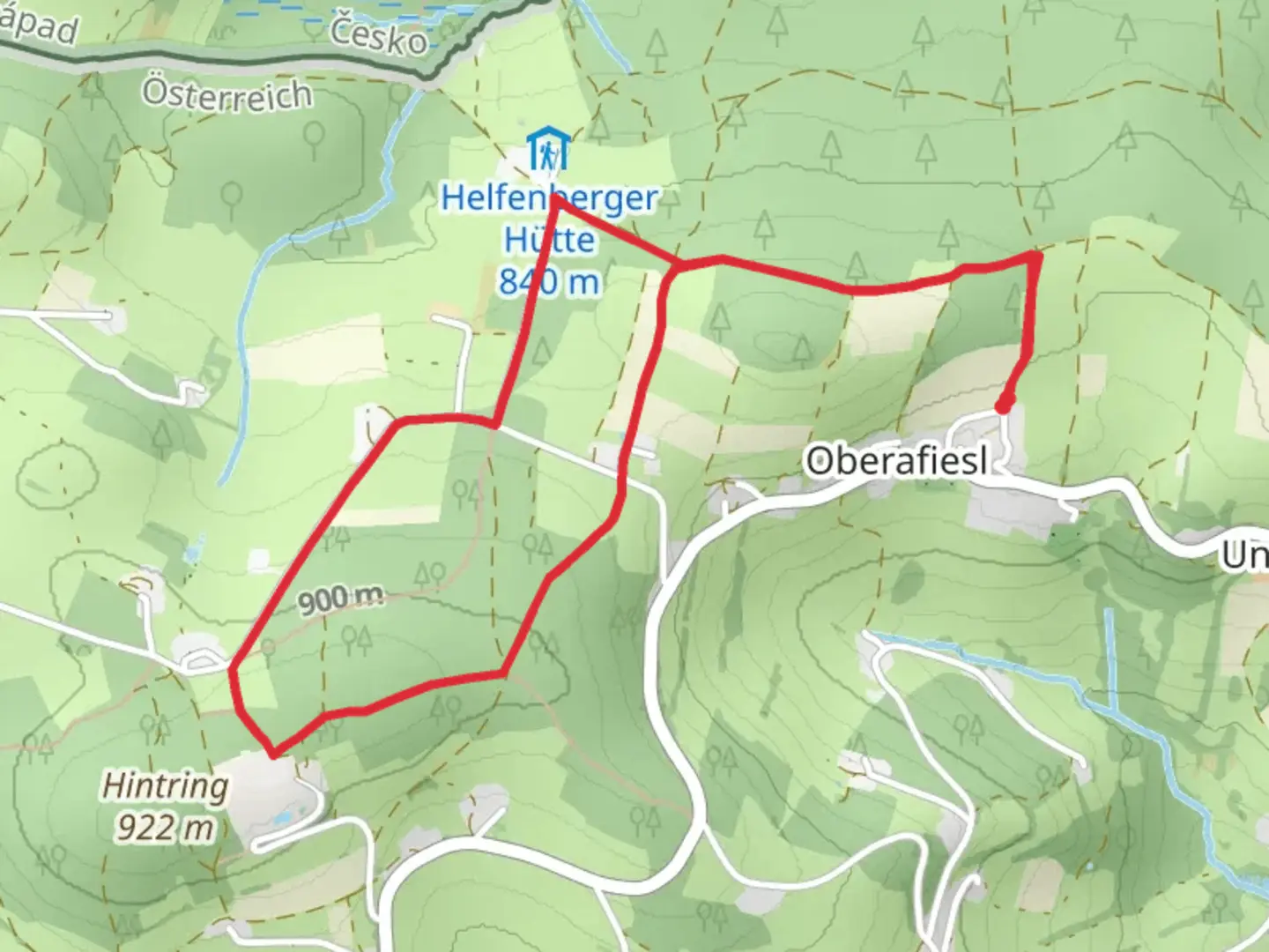 An image depicting the trail S8 Naturgenuss Weg and its surrounding area.