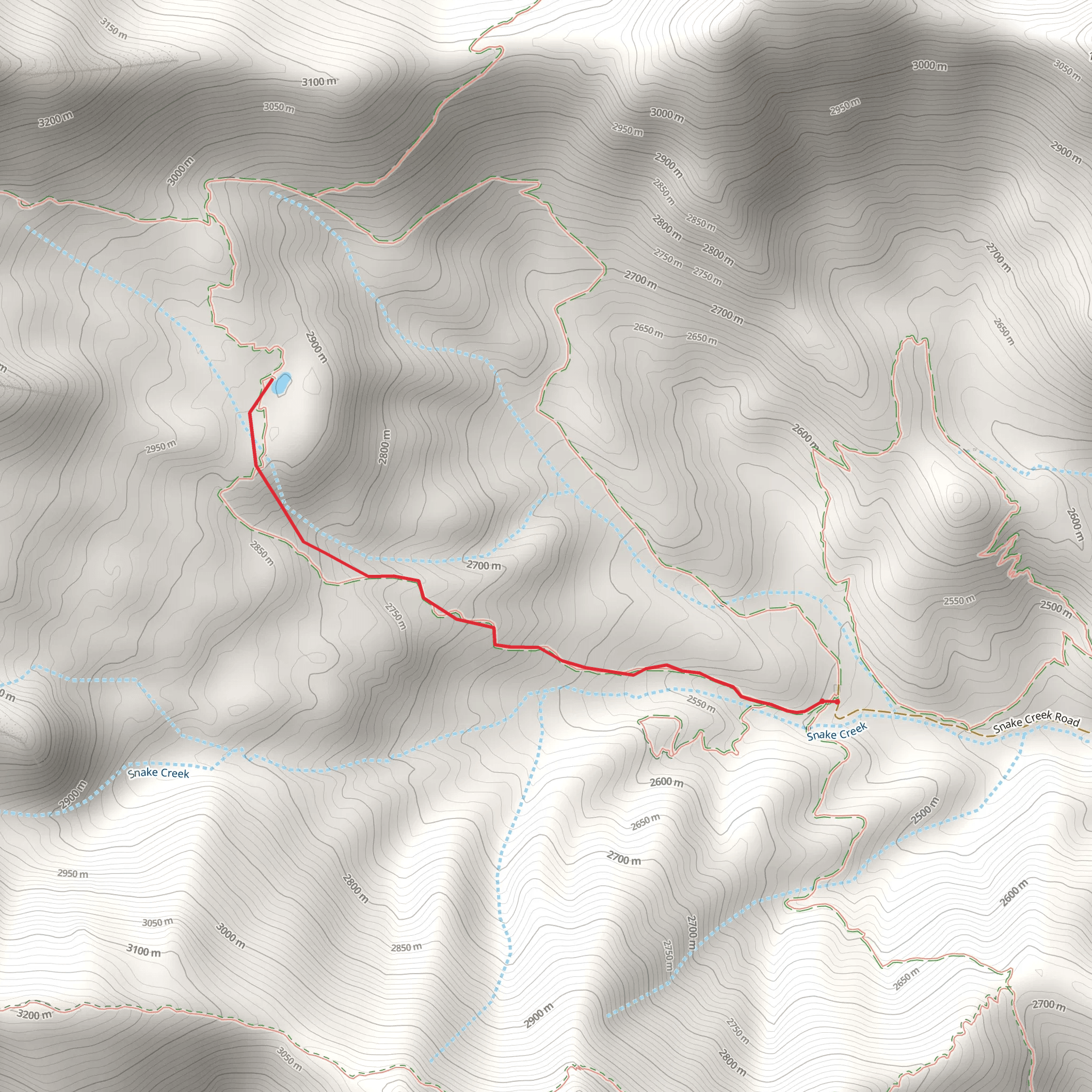 Dead Lake Trail mobile static map