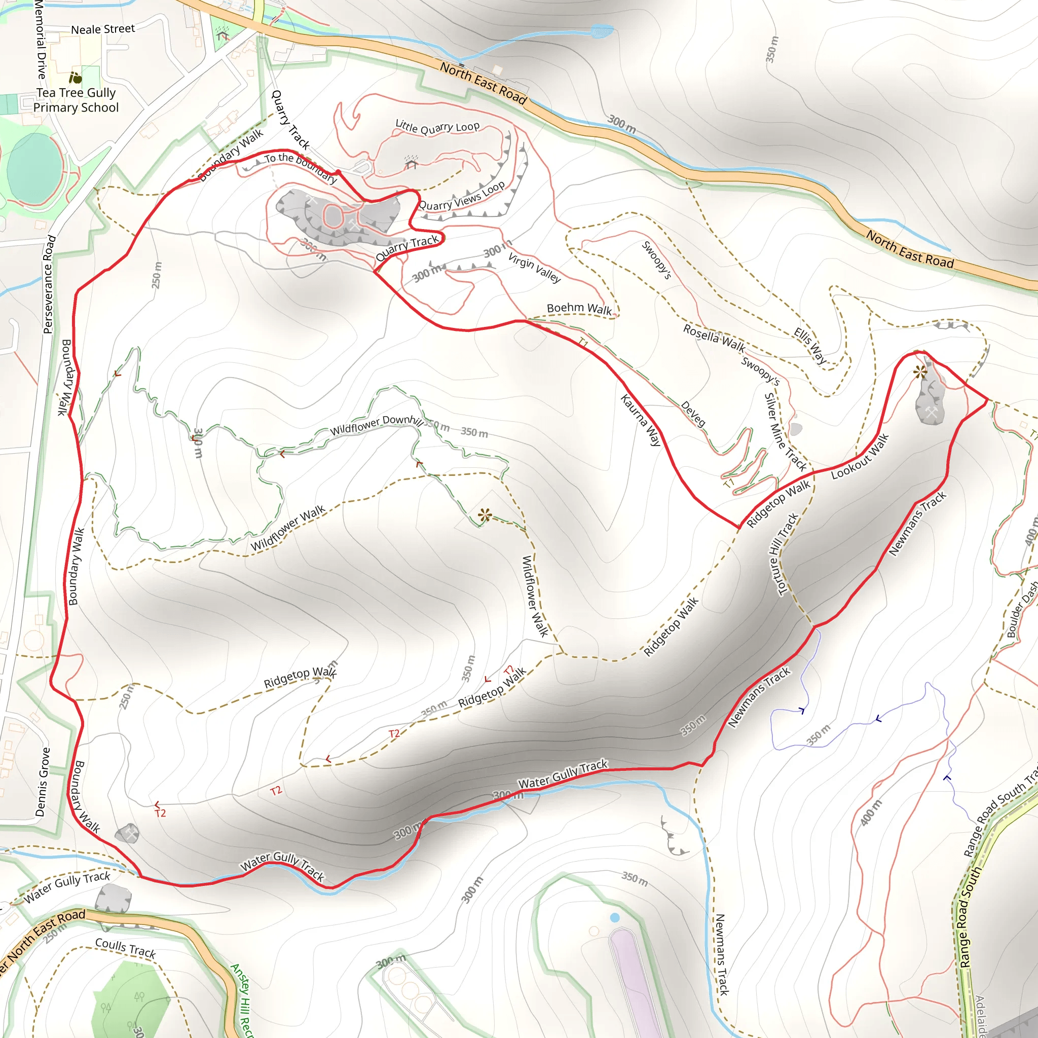 Yellowtail Loop Track mobile static map