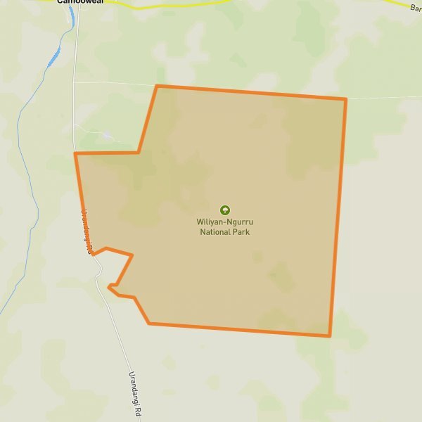 Camooweal Caves National Park mobile static map