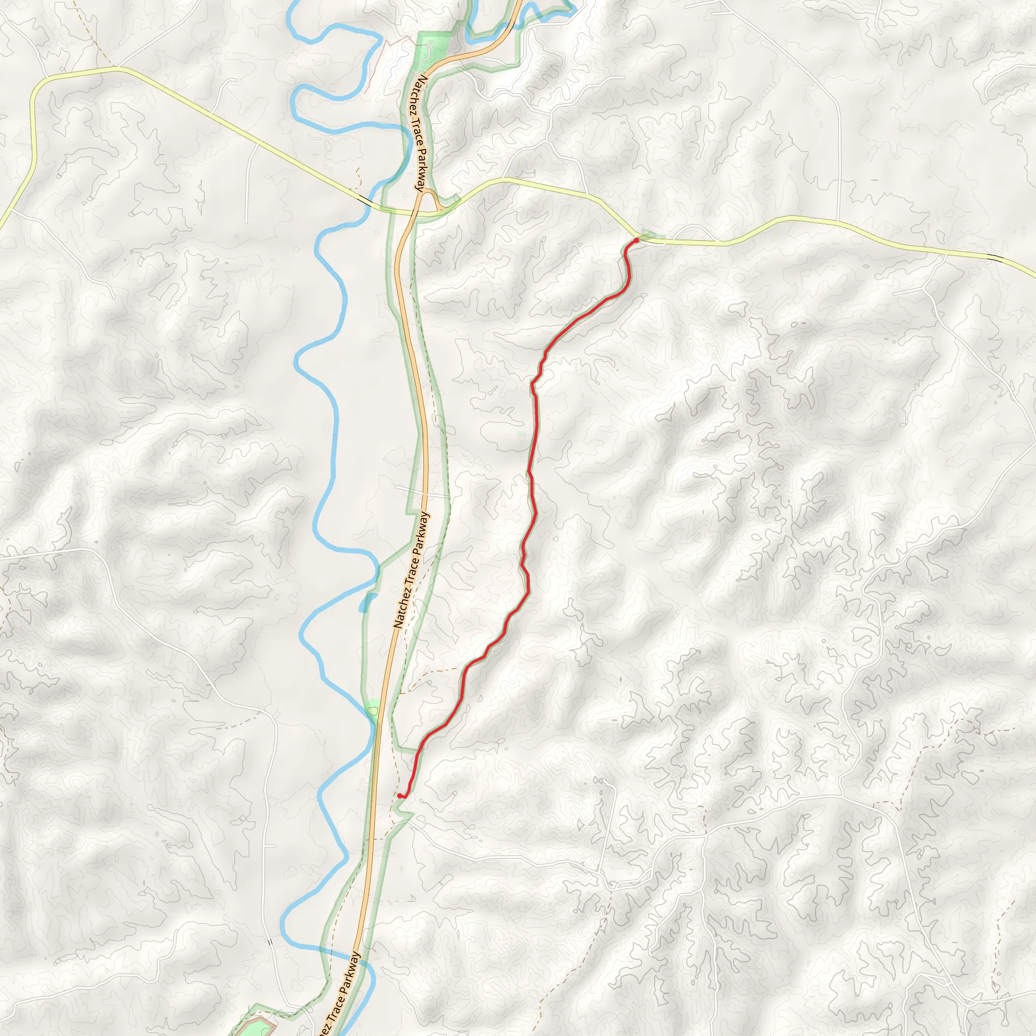 Bullen Cemetery Walk mobile static map