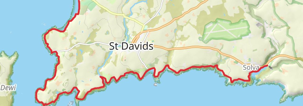 Wales Coast Path stage 45 Map