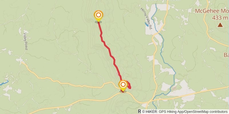 Pinhoti Trail stage 5 Map