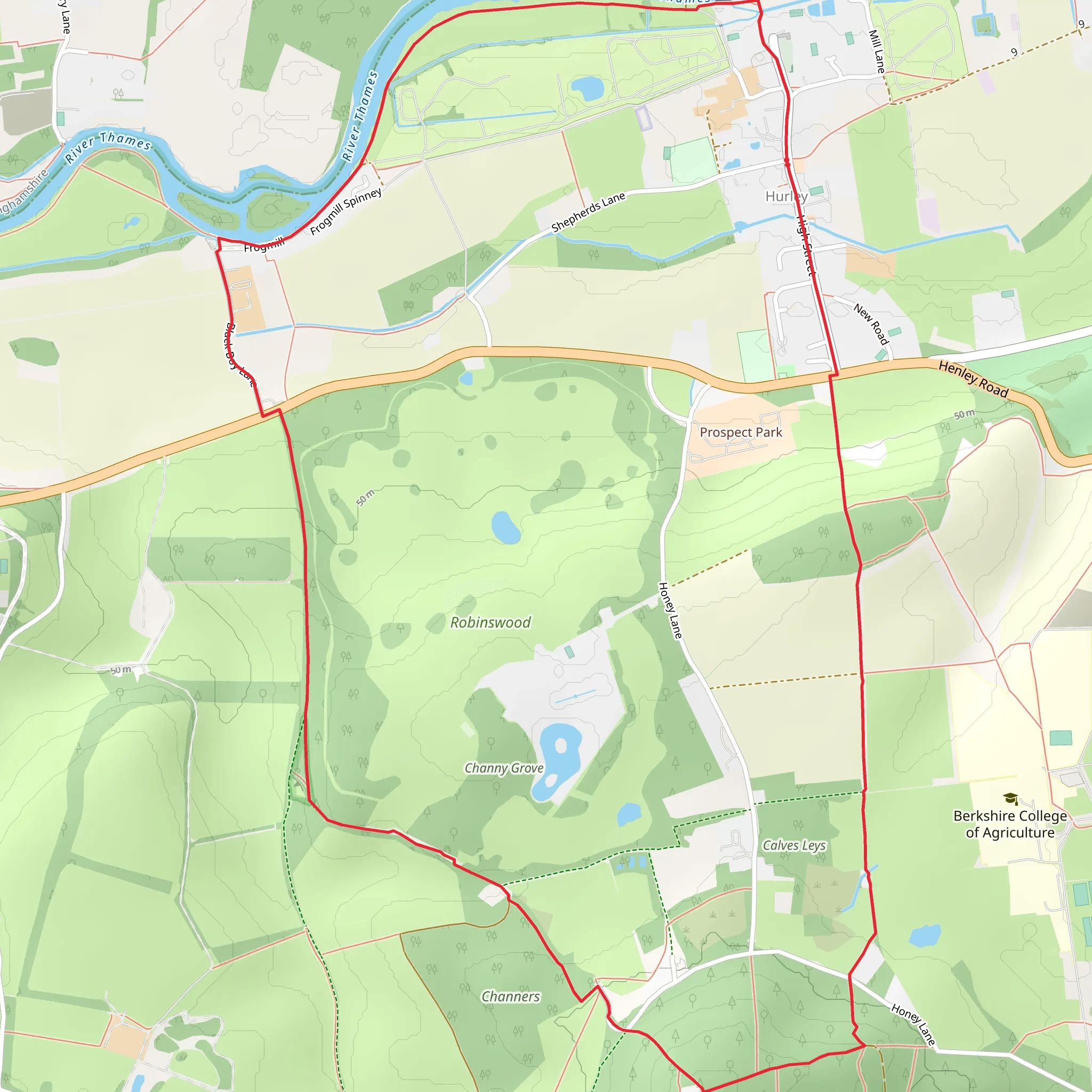 Hurley Loop mobile static map