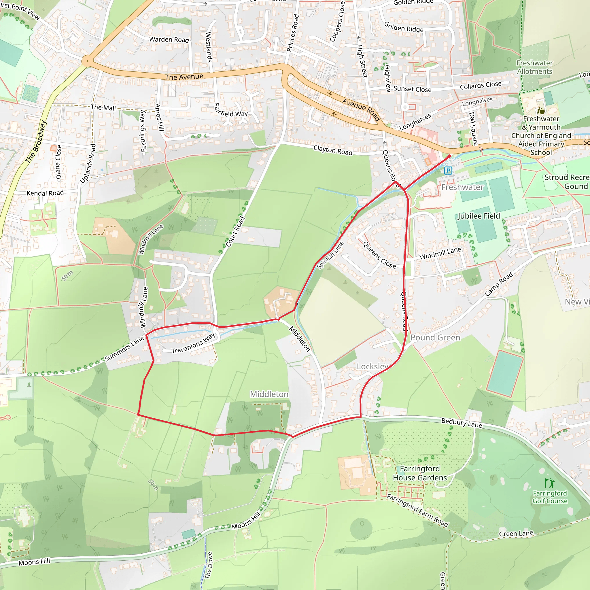 Middleton Loop - Freshwater mobile static map