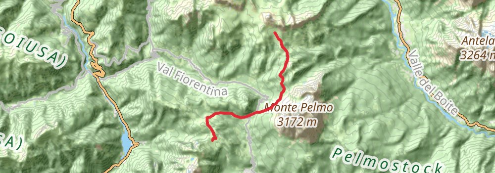 Dolomiten - Höhenweg stage 5 Map
