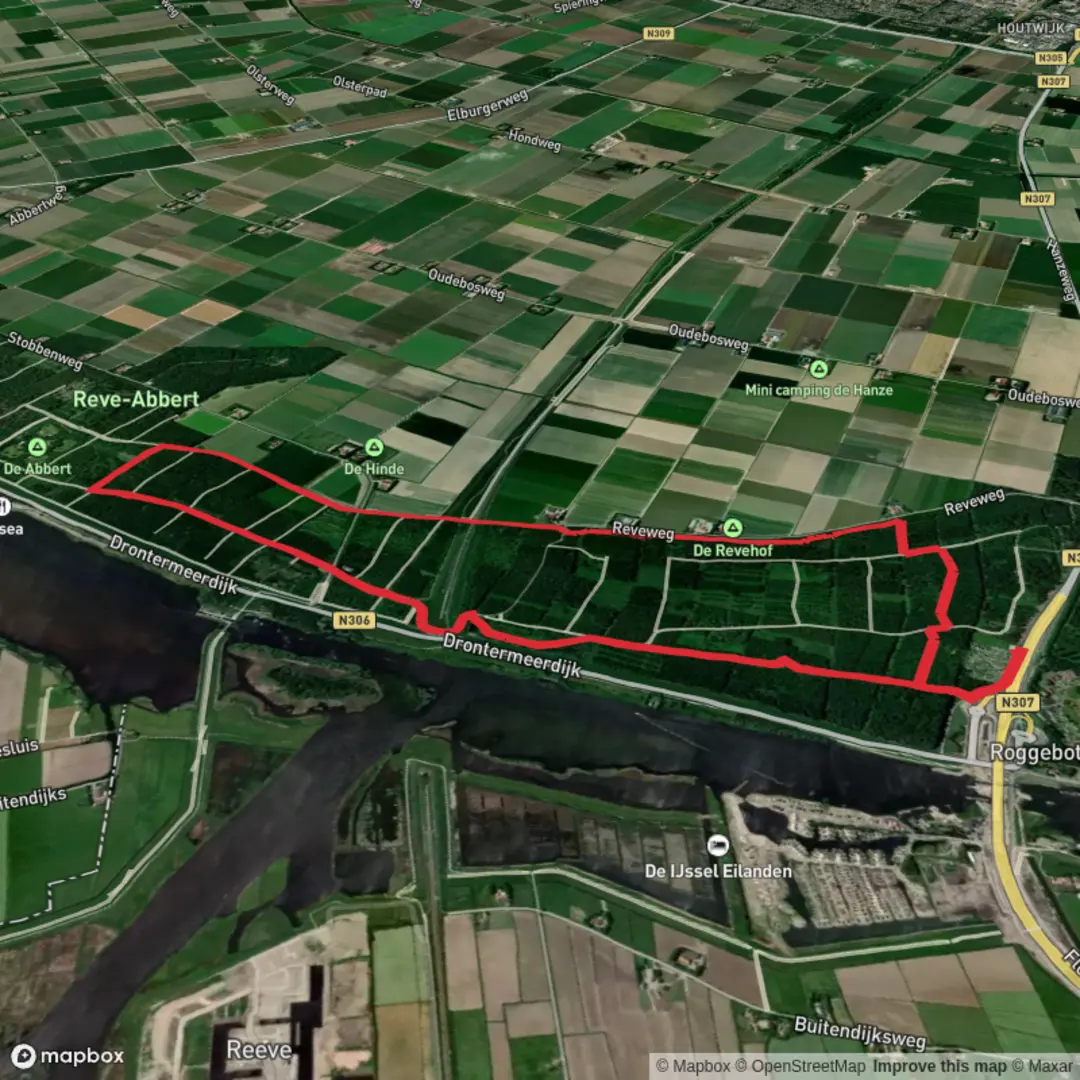 An image depicting the trail Reve Abbert Loop and its surrounding area.