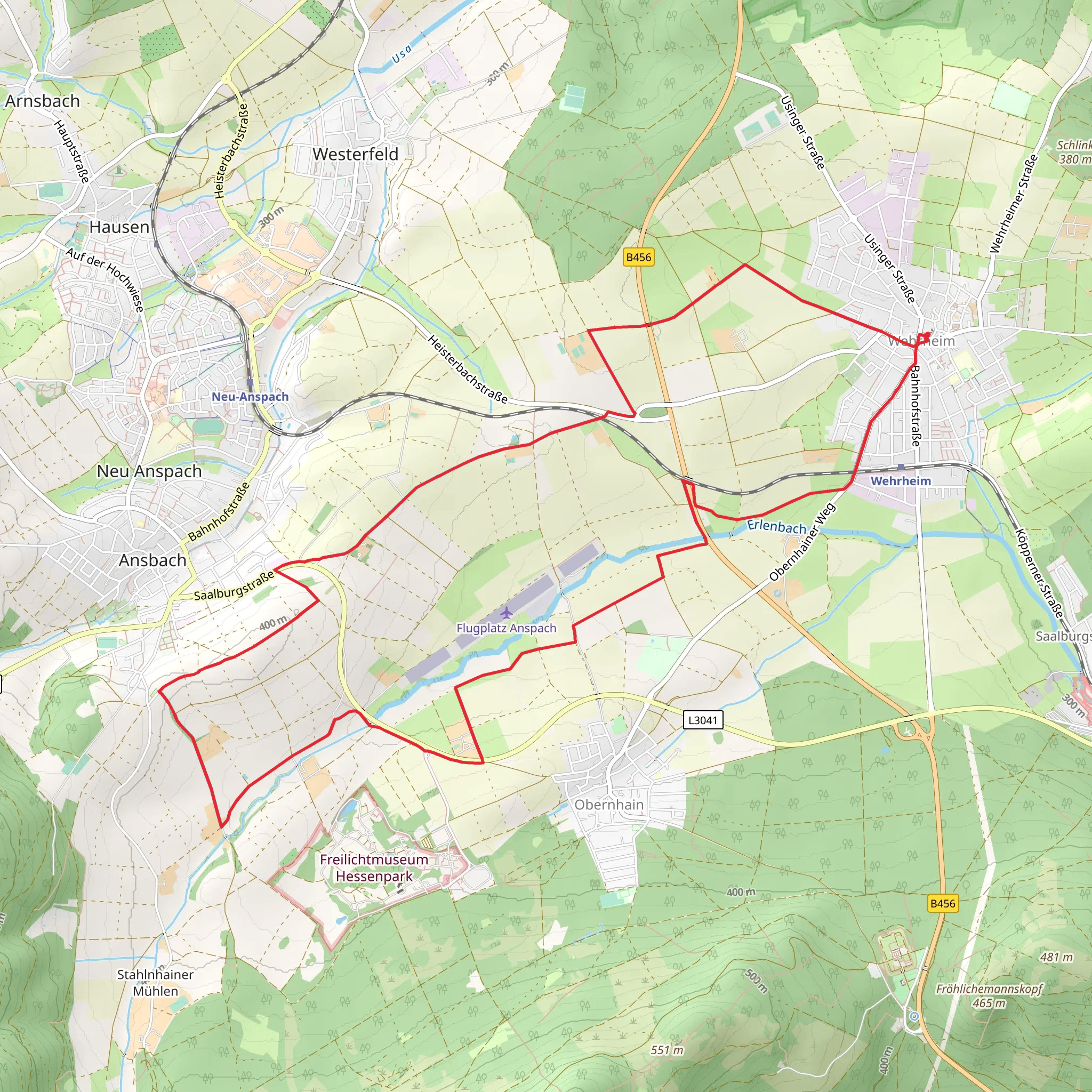 Werheim Loop mobile static map