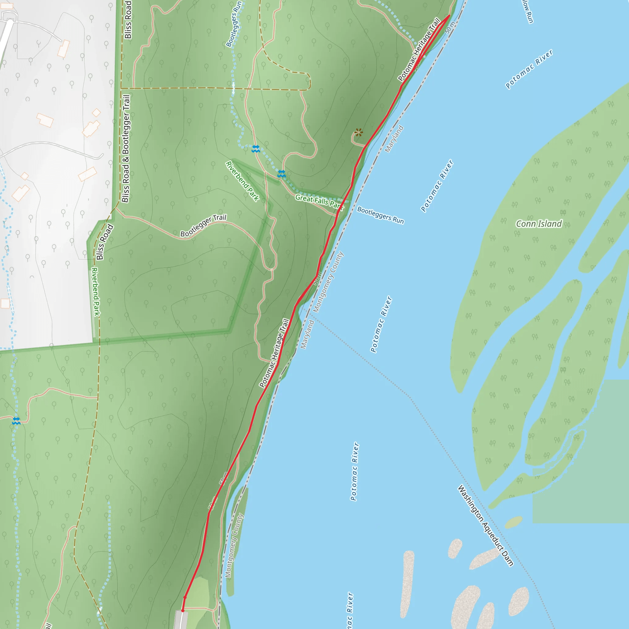 North River Trail mobile static map