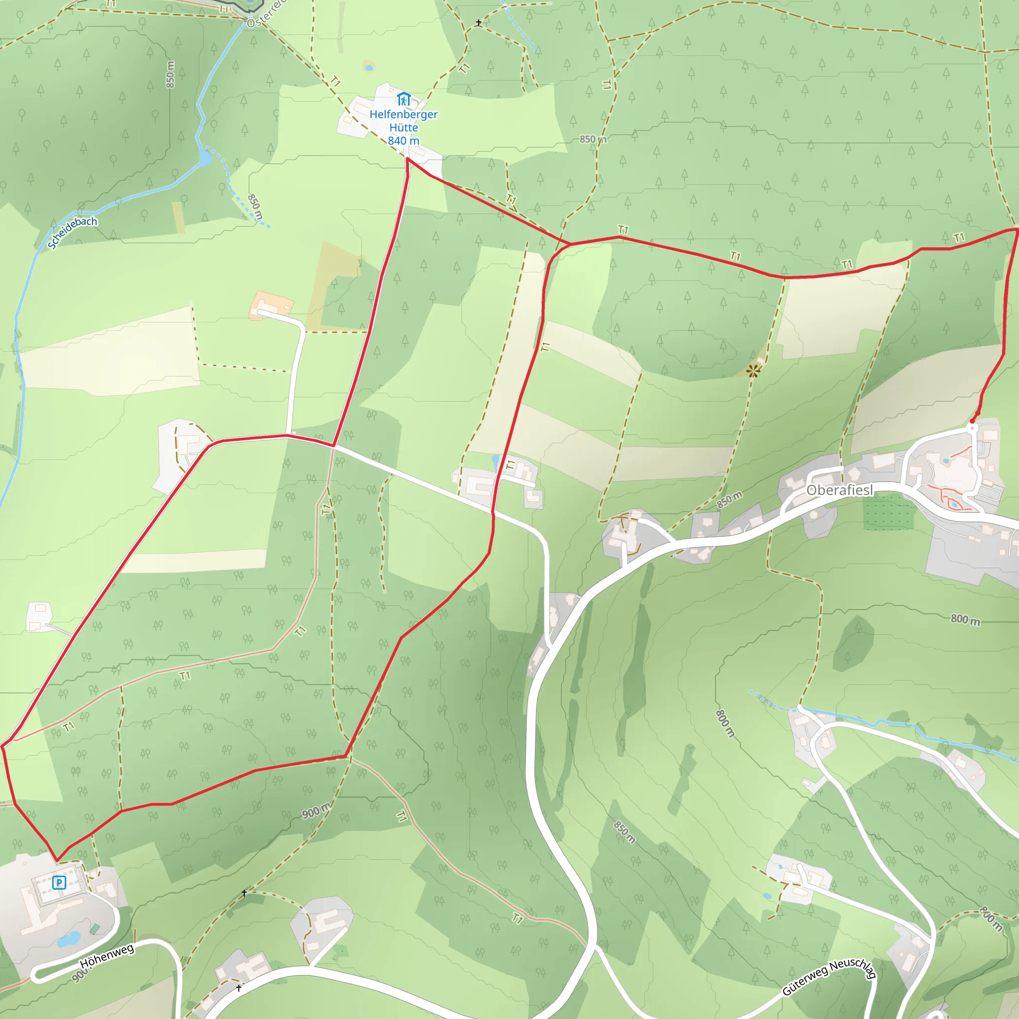 S8 Naturgenuss Weg mobile static map