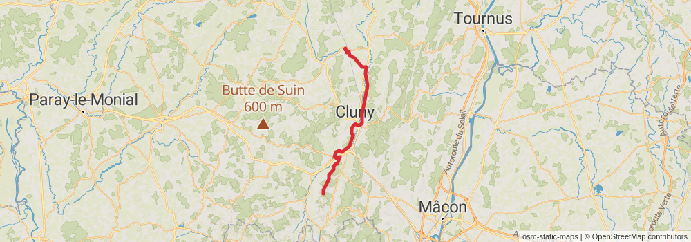 Camino Strasbourg-Saint Jean Pied de Port via Le Puy stage 29 Map