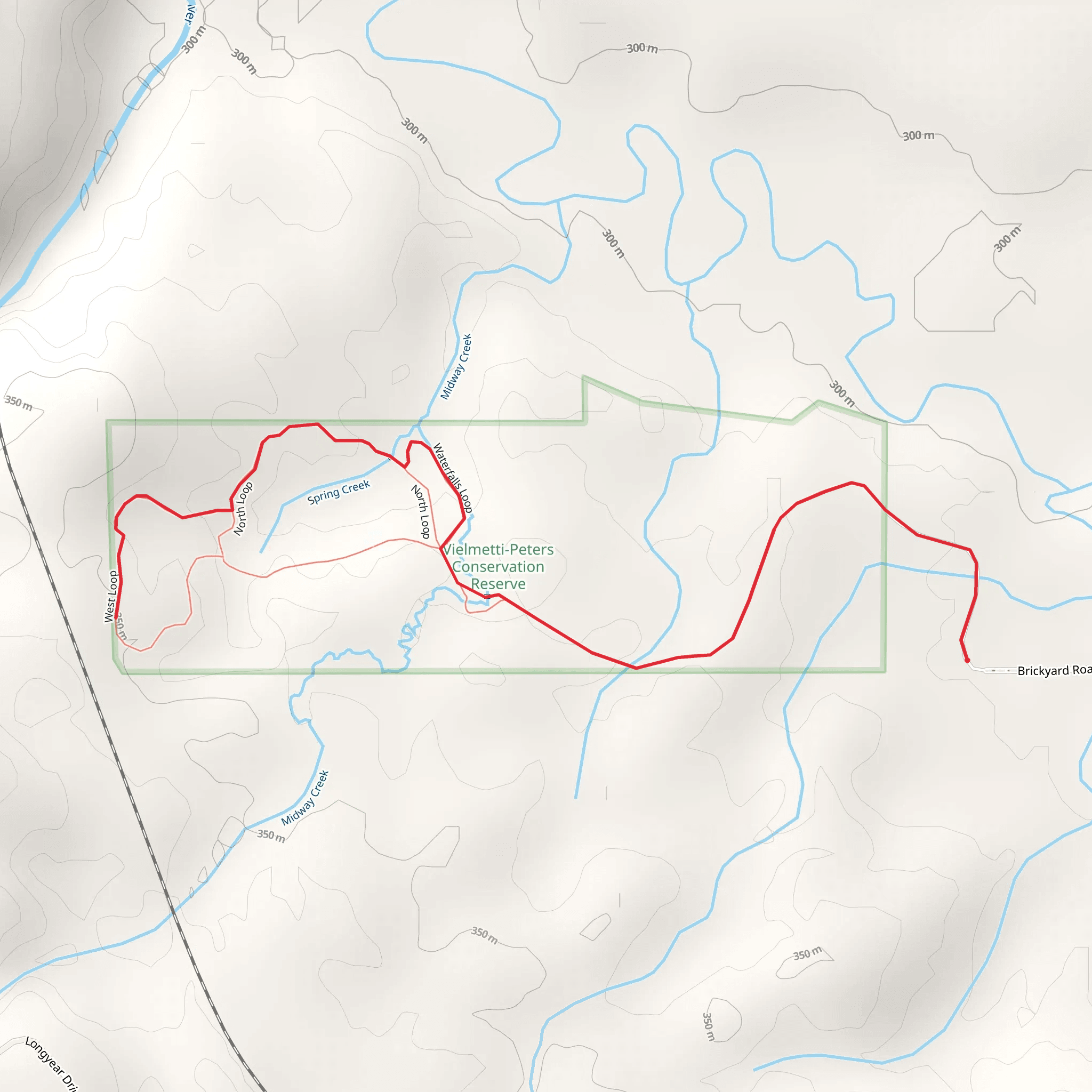 North and West Walk mobile static map
