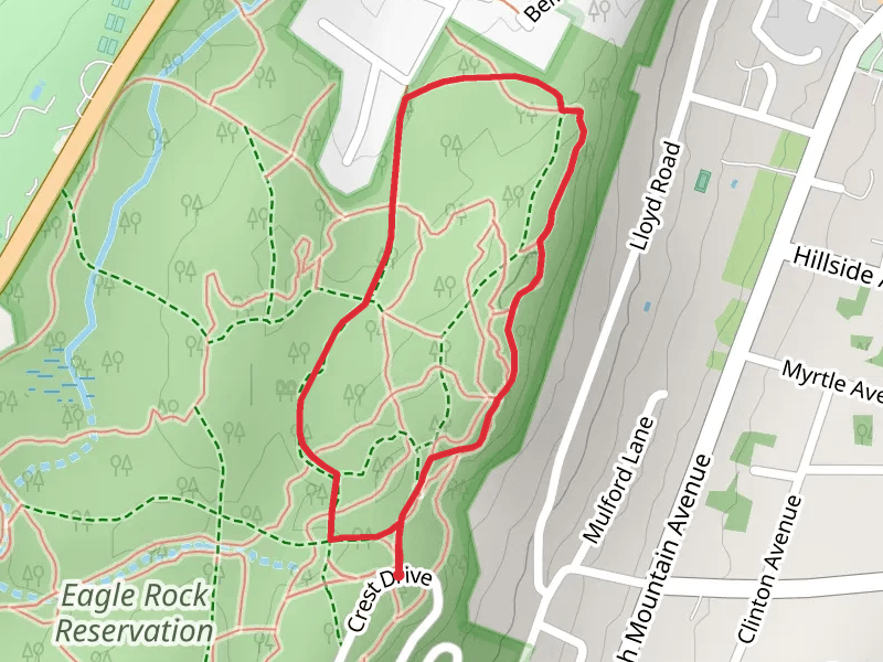 Lenape Loop Trail - Yellow and Red