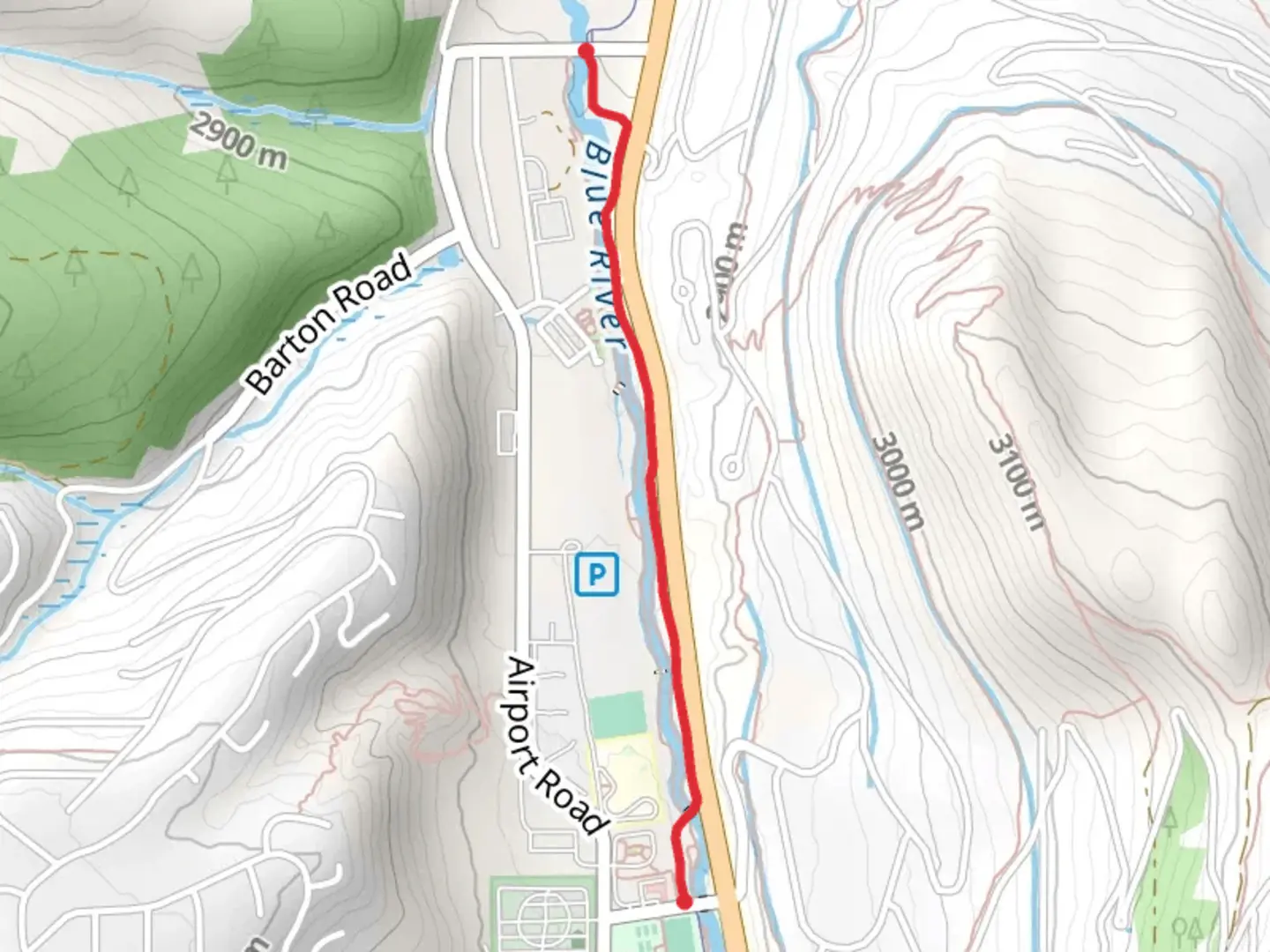 An image depicting the trail Summit County Recreational Pathway and its surrounding area.