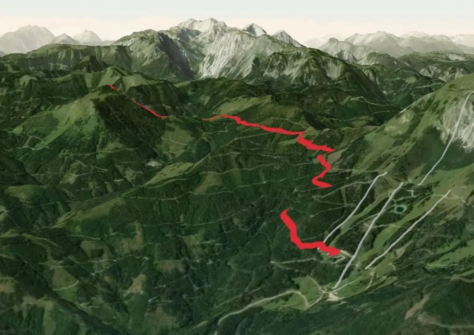 An image depicting the trail Brunnalm to Rauschkogel Trail and its surrounding area.