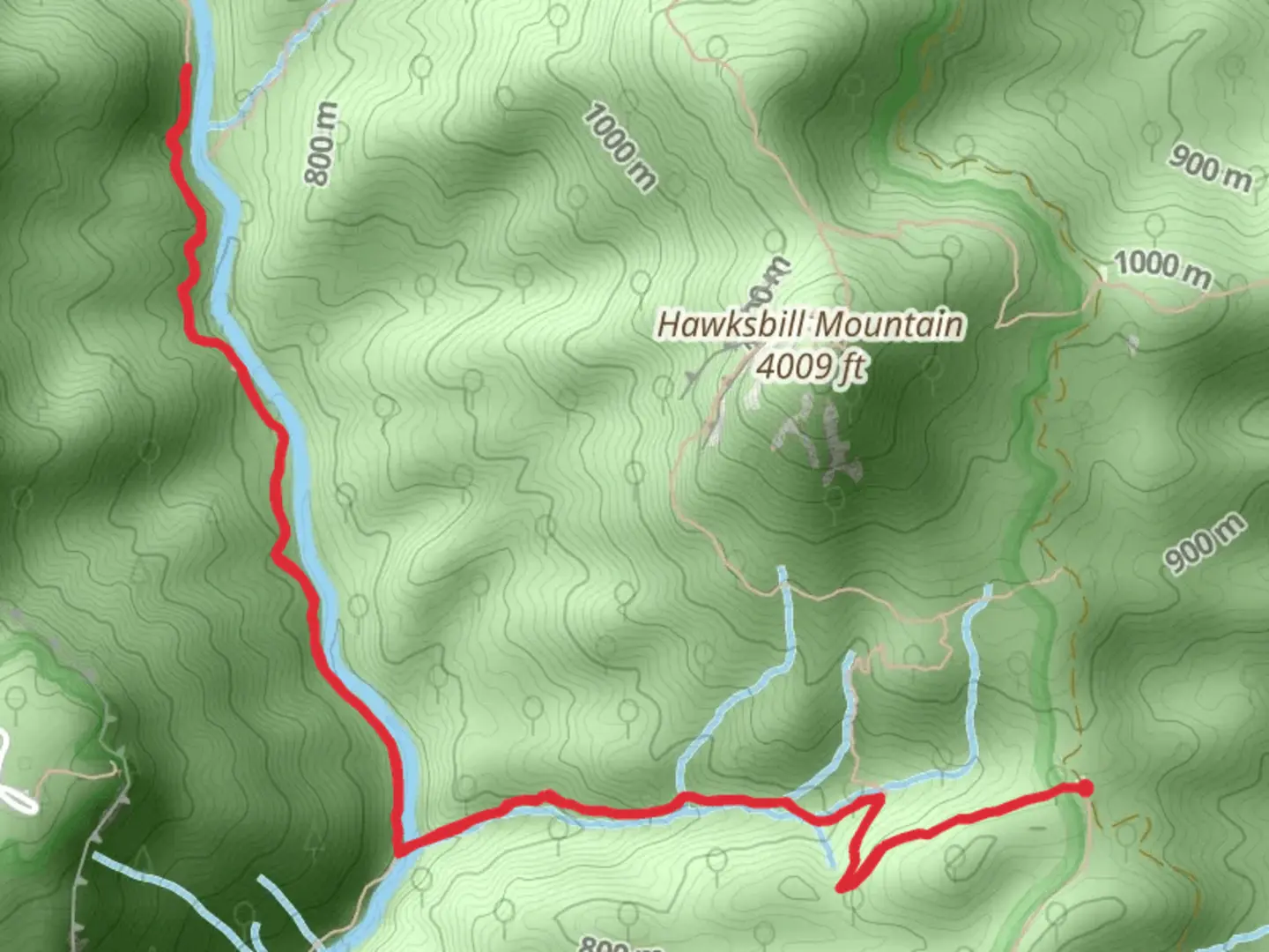 An image depicting the trail Linville River via Spence Ridge Trail and its surrounding area.