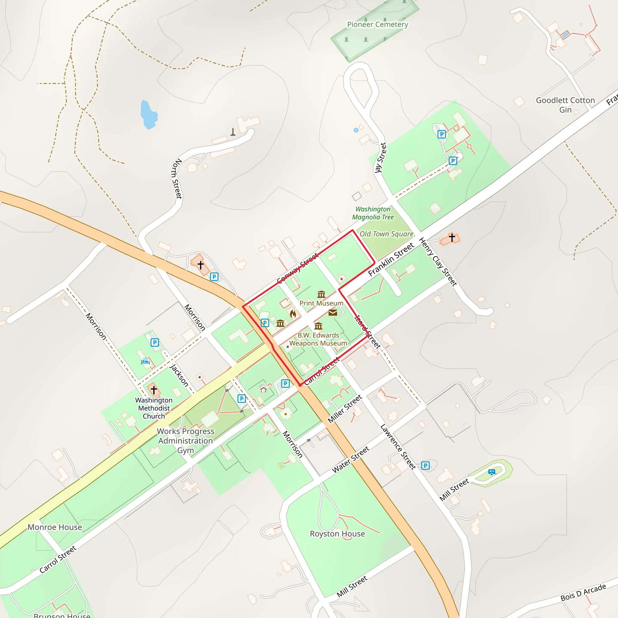 Carrol Street Loop mobile static map