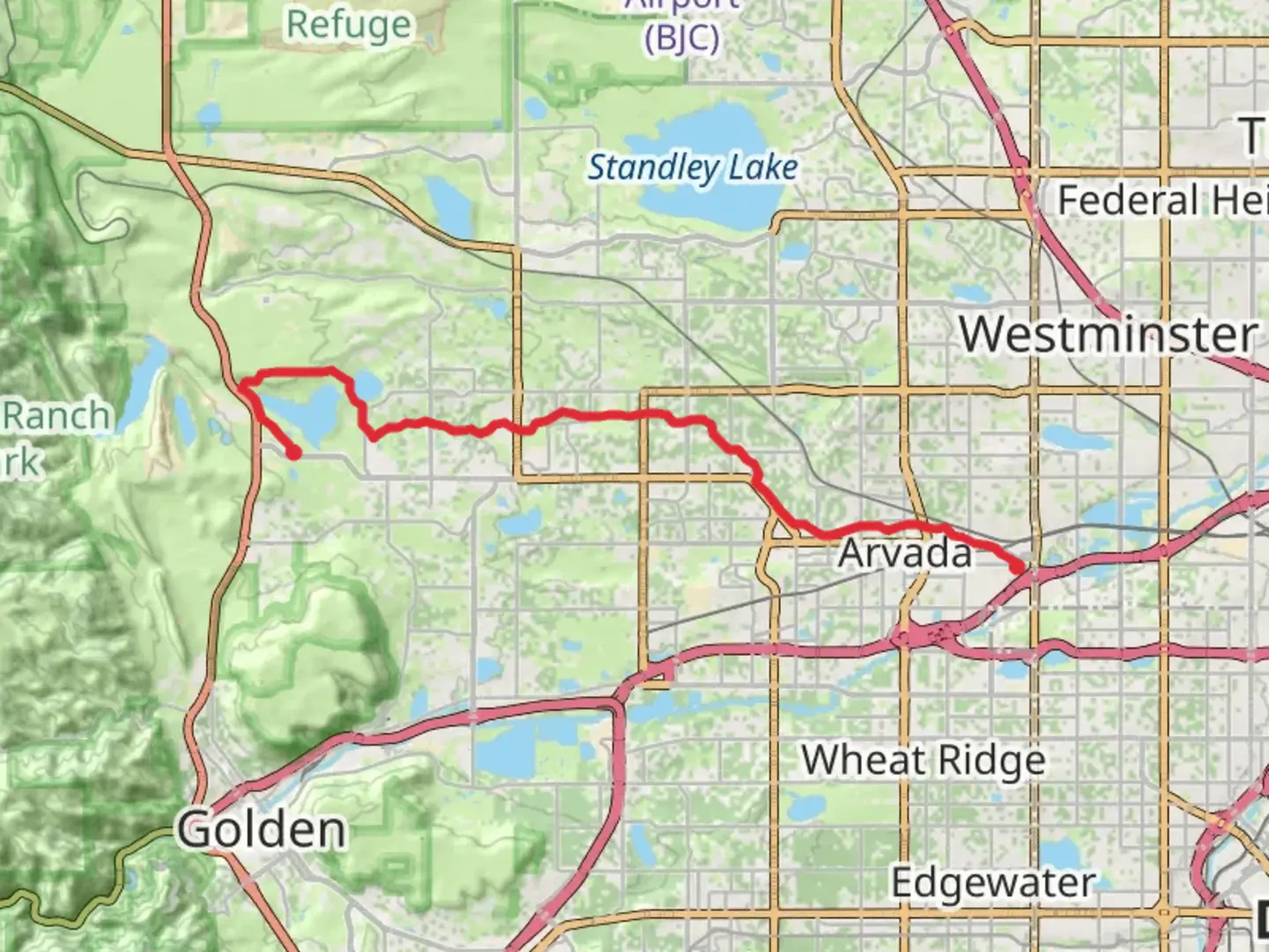 An image depicting the trail Ralston Creek Trail and its surrounding area.