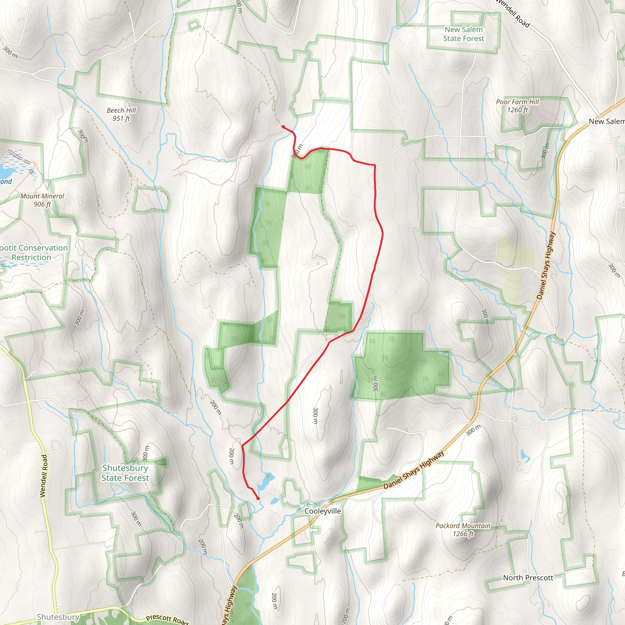 Cooleyville Road Point to Point mobile static map